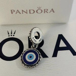 Pandora Evil Eye Silver Dangle Charm